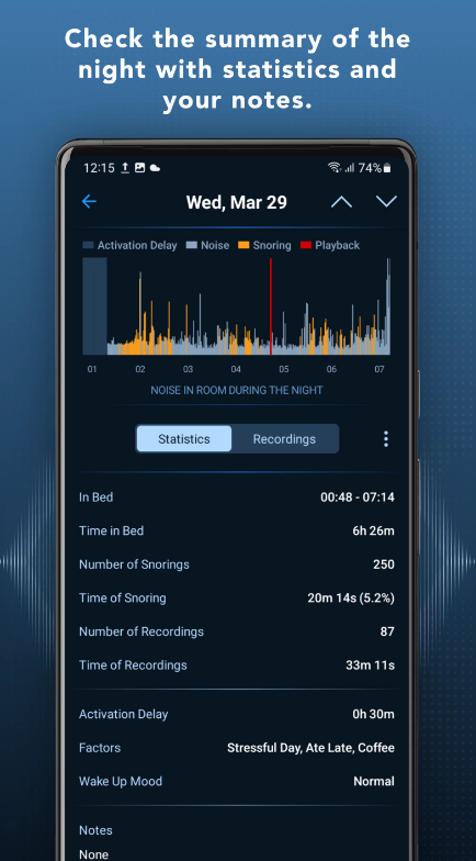Sleep Recorder на Андроид (Взлом Полная Премиум Версия)